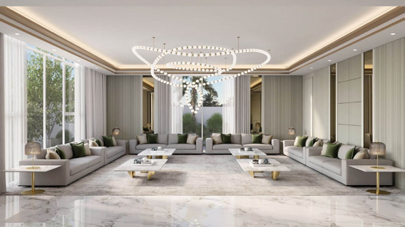 Detailed majlis interior